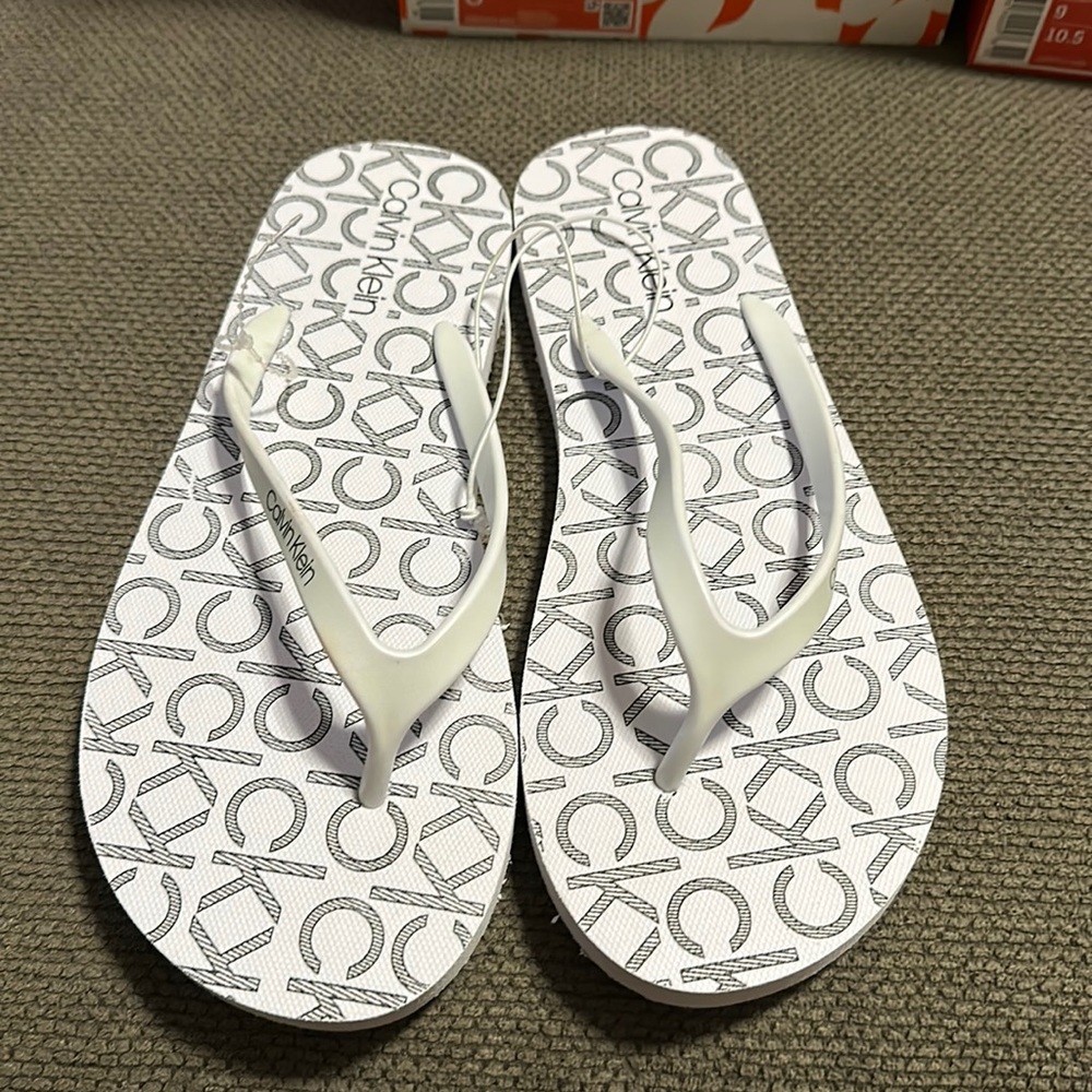 Calvin Klein flip flops
